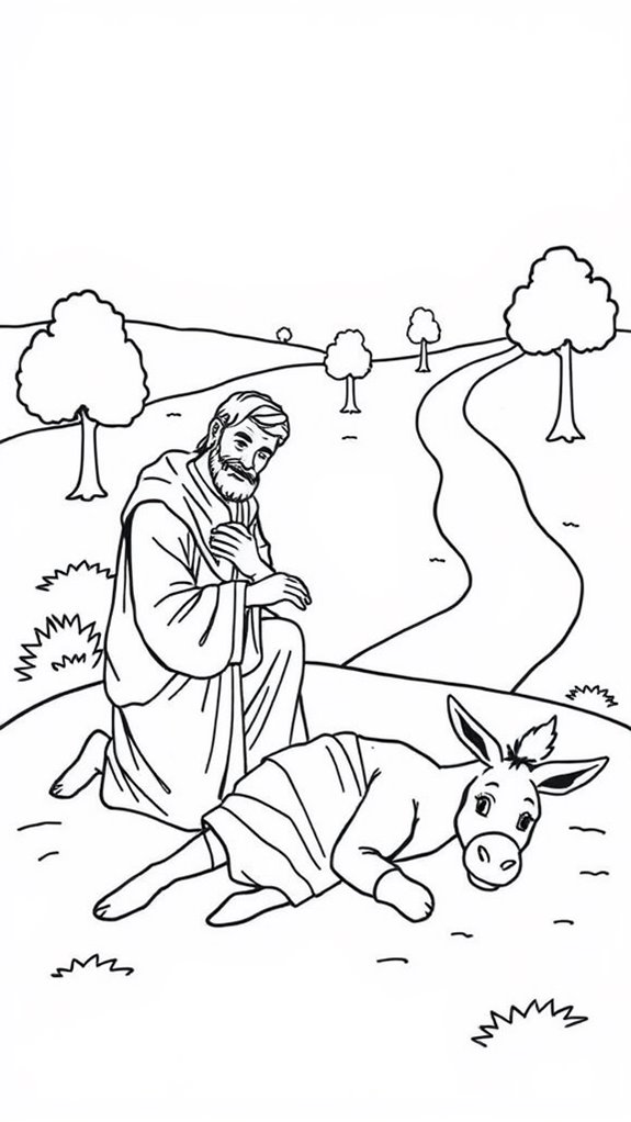 good samaritan coloring page