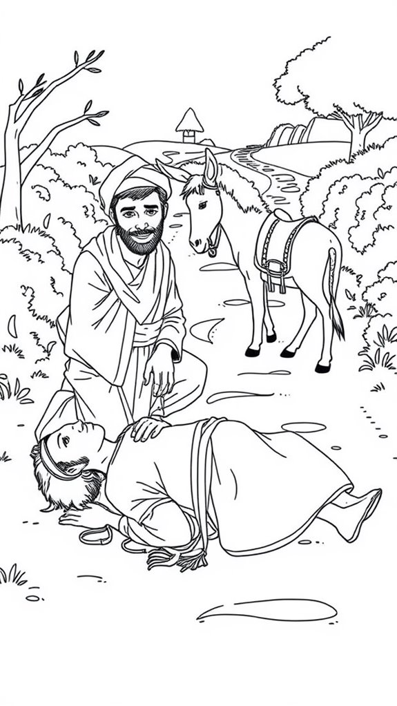 good samaritan coloring page