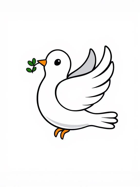 grateful dove clipart image