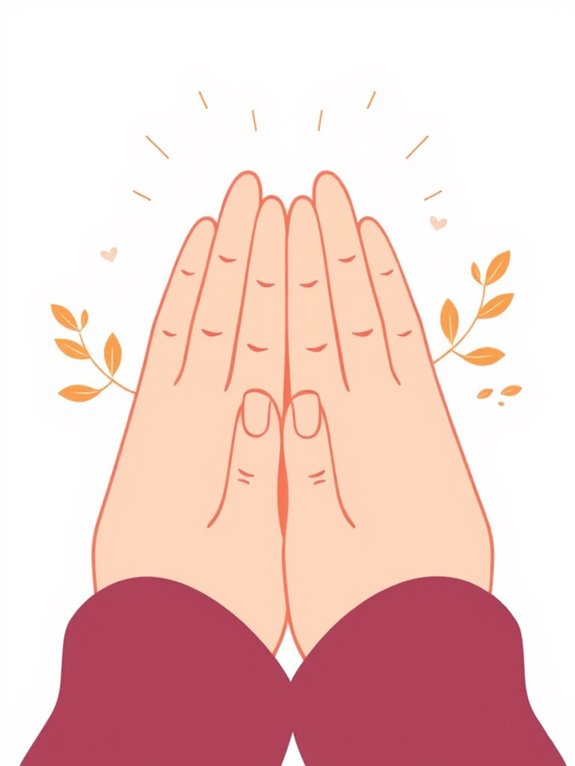 grateful hands clipart image