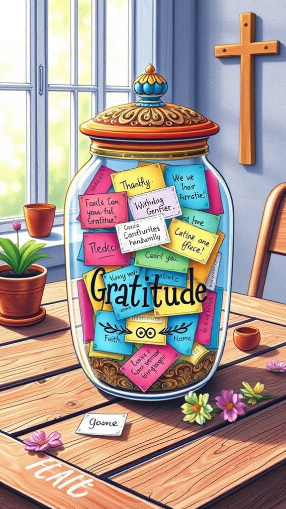 gratitude jar illustration concept