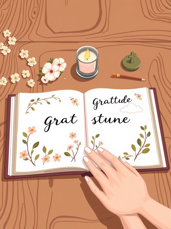 gratitude journal illustration design