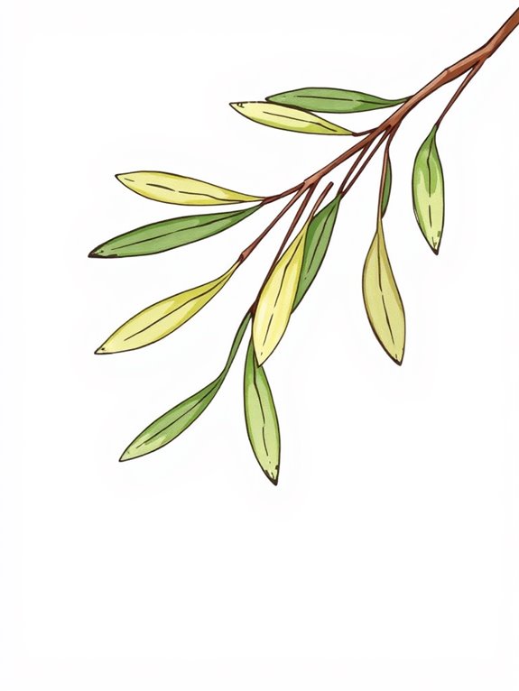 hand drawn olive branch clipart