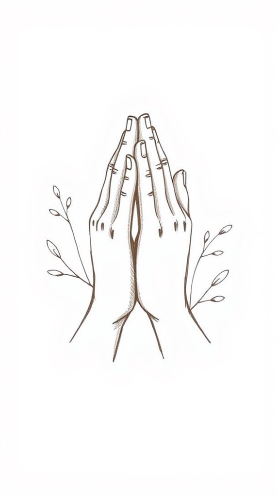 hands in prayer position