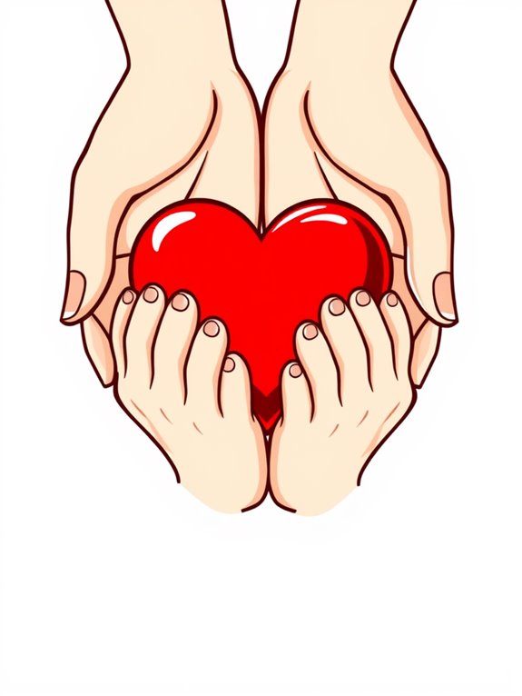 heart in hands clipart