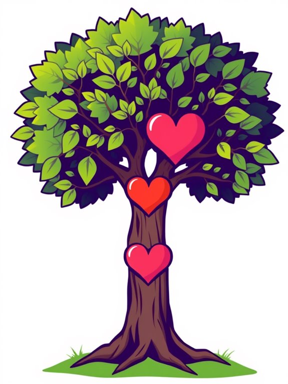 heart shaped tree of life