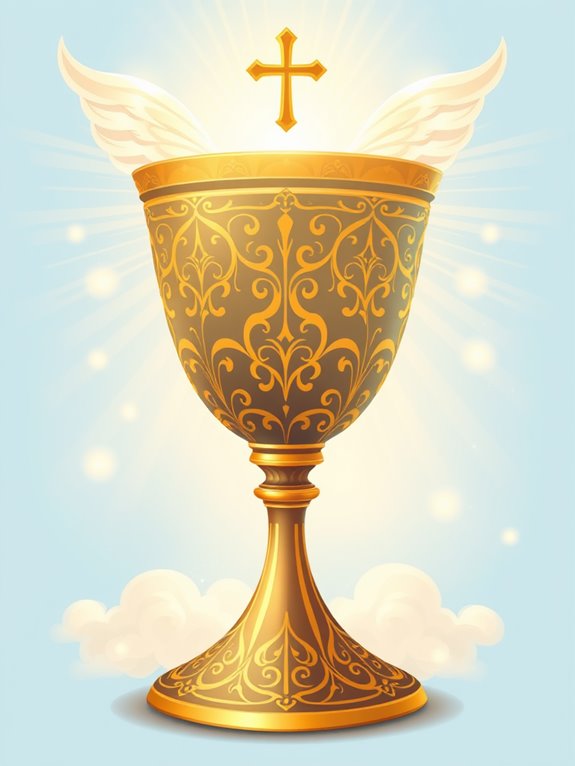 heavenly chalice graphic illustration