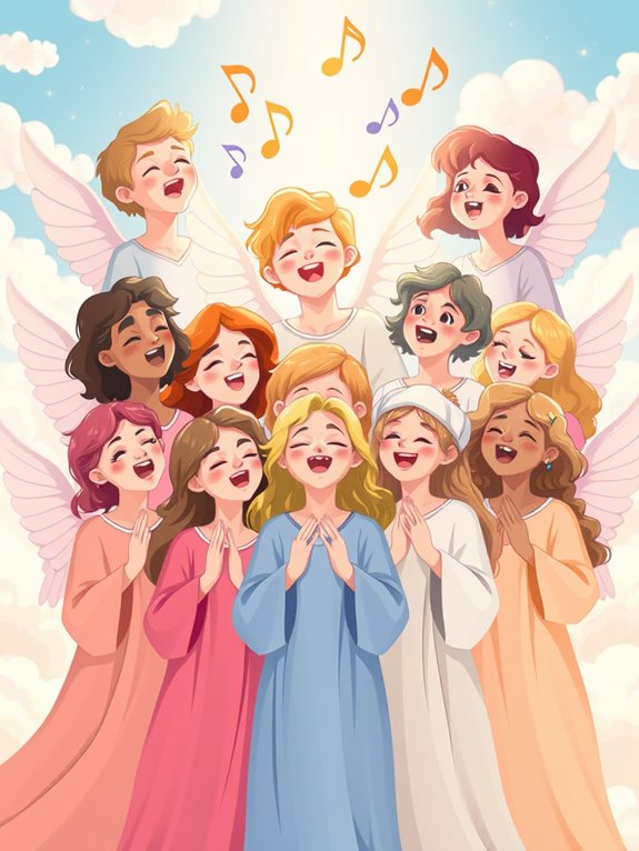 heavenly choir clipart image