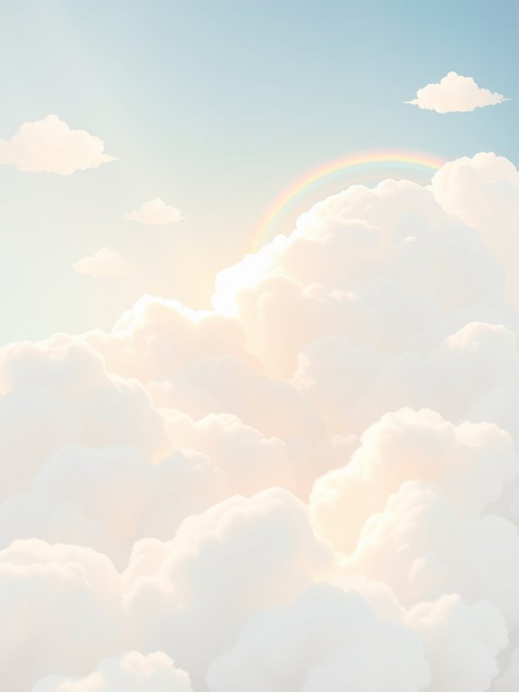 heavenly cloud graphic illustration