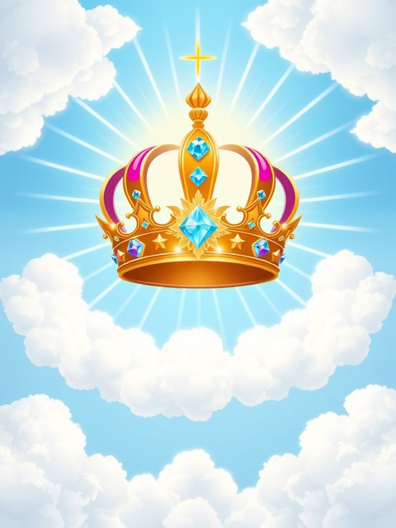 heavenly crown illustration graphic