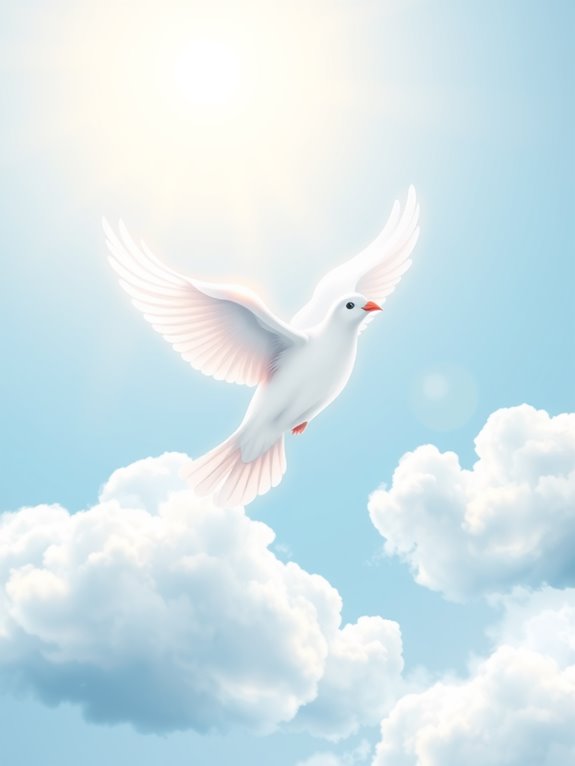 heavenly dove clipart image