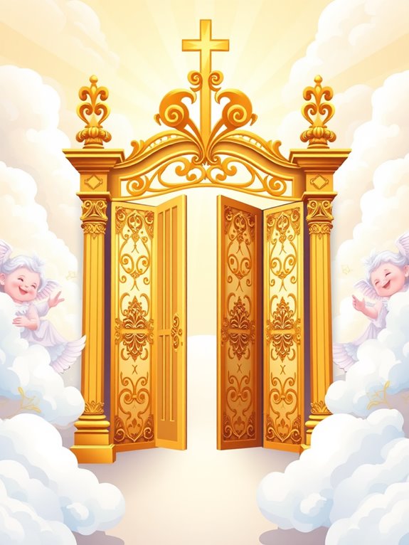 heavenly gate clipart design