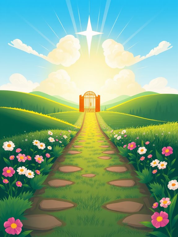 heavenly pathway clipart image