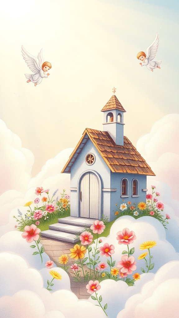 heavenly serene chapel drawing