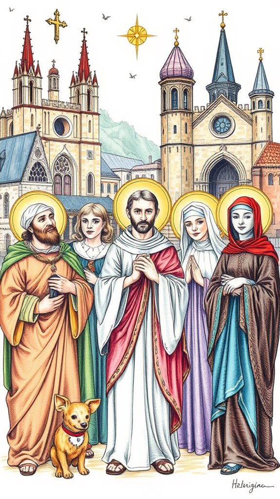 historical representation of saints