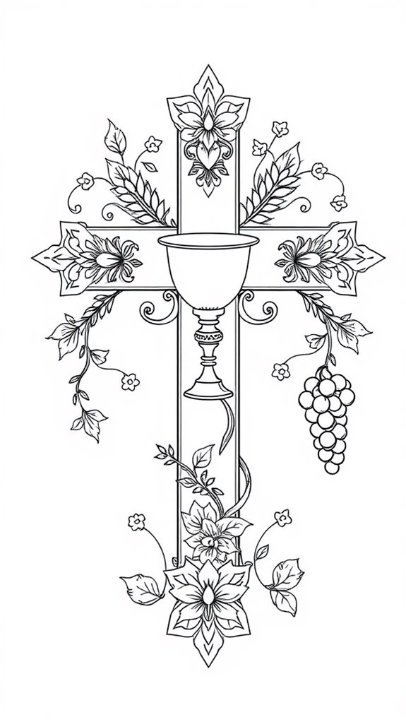 holy communion coloring page