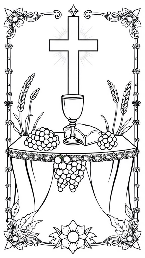 holy communion coloring page