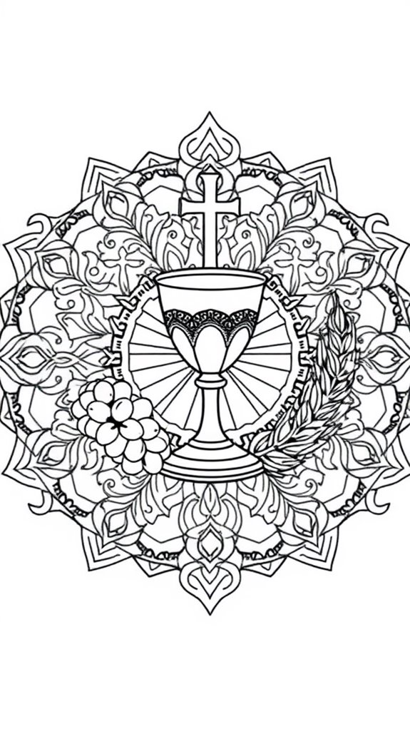 holy communion coloring page