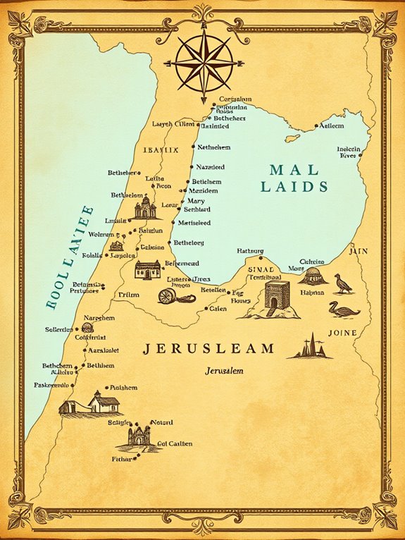 holy land historical map