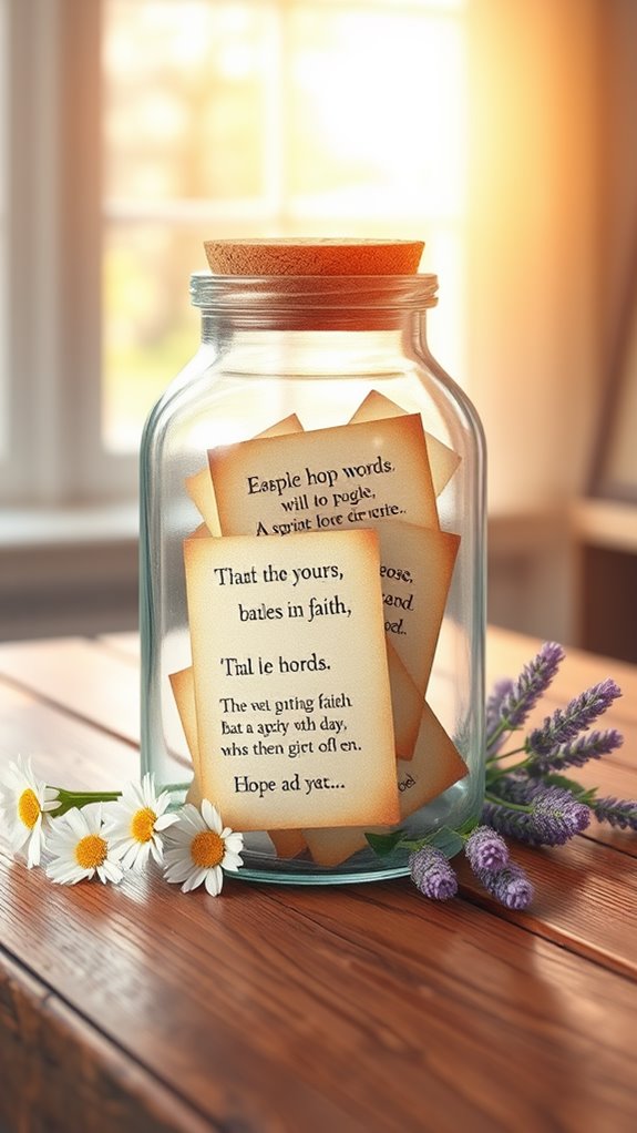 hope and faith jar