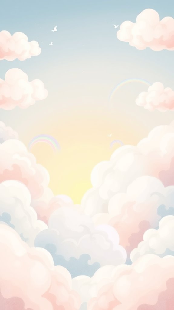 hopeful clouds in art