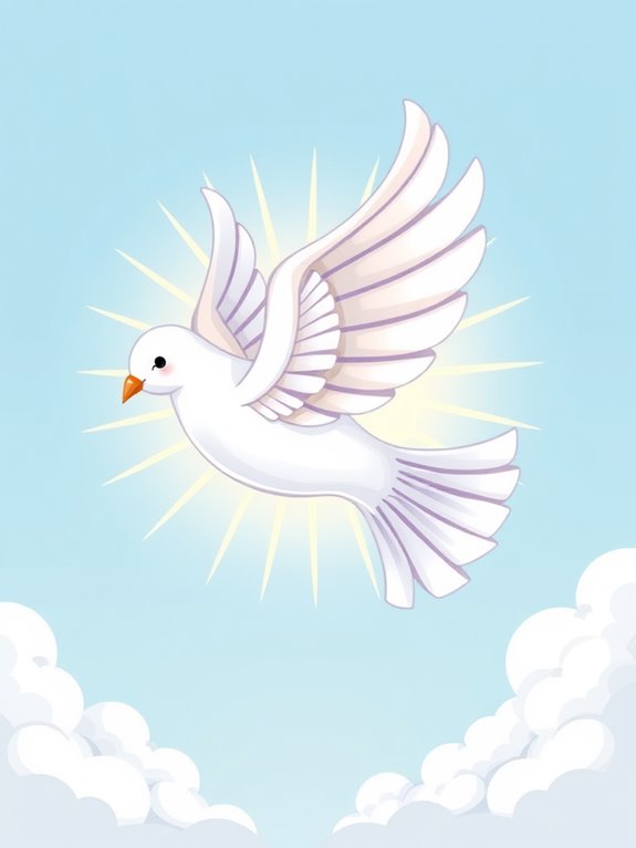 hopeful dove clipart image