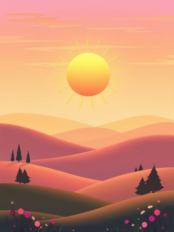 hopeful sunrise clipart image