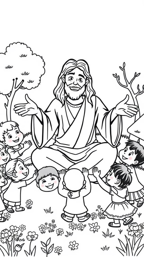 jesus and children s hands