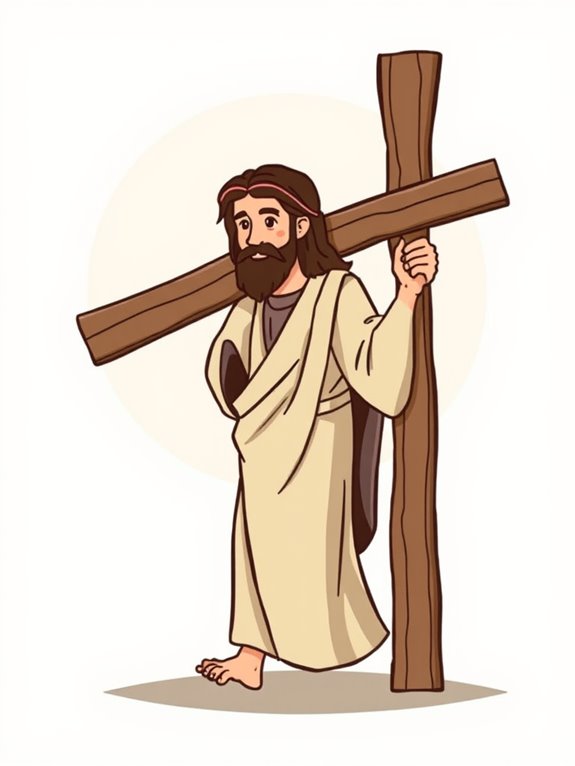 jesus bearing his cross