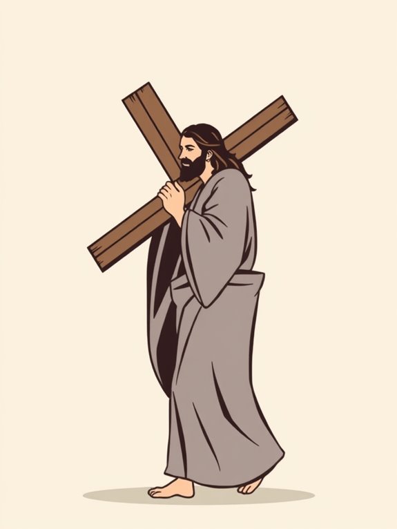 jesus bears the cross