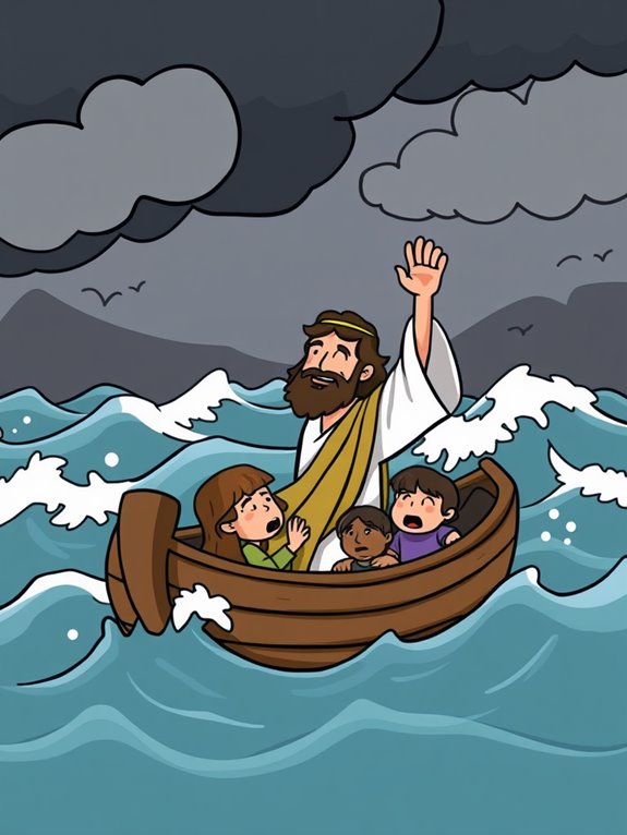 jesus calming the storm