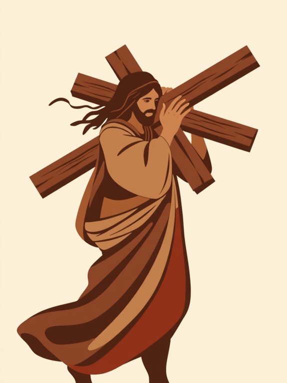 jesus cross abstract clipart