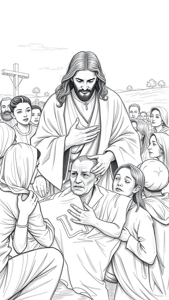 jesus cures the afflicted