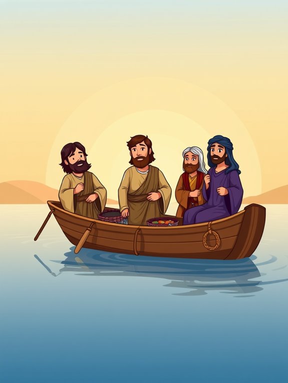 jesus disciple by boat