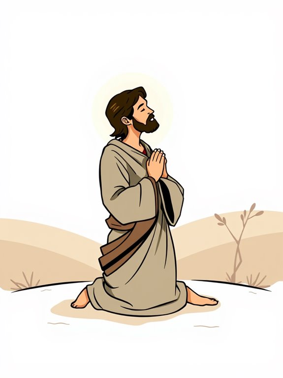 jesus disciple prayer clipart