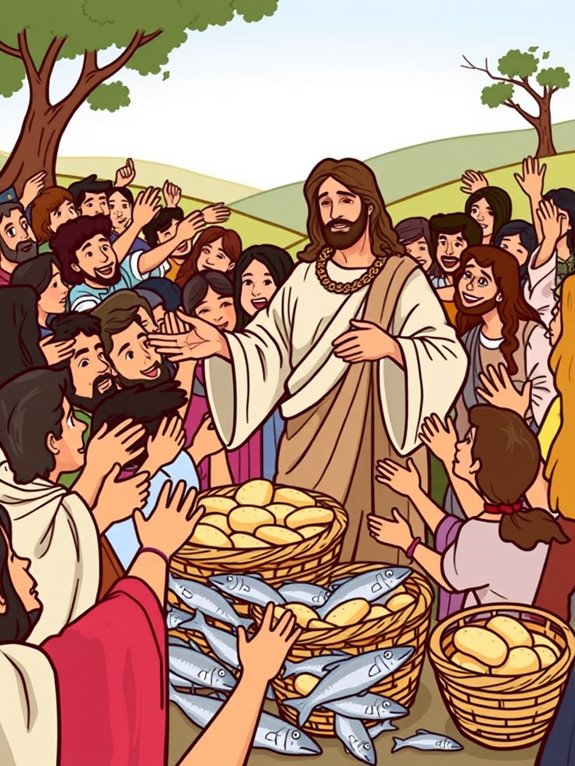 jesus feeds five thousand