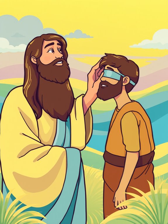 jesus heals the blind