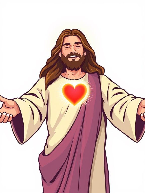 jesus heart clipart image