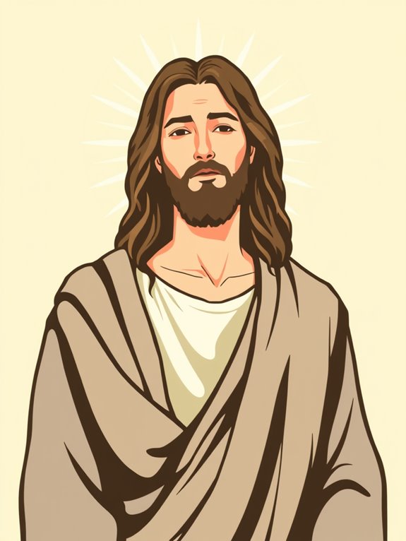 jesus illuminated in clipart