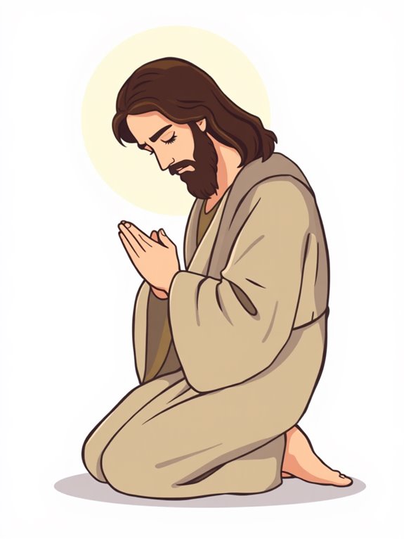 jesus in prayer illustration