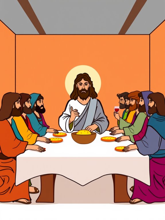 jesus last supper illustration