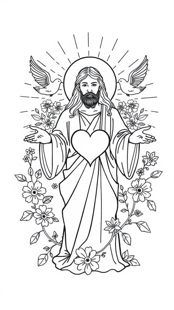 jesus loves you coloring page