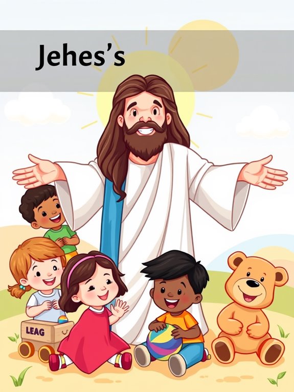 jesus playing with children