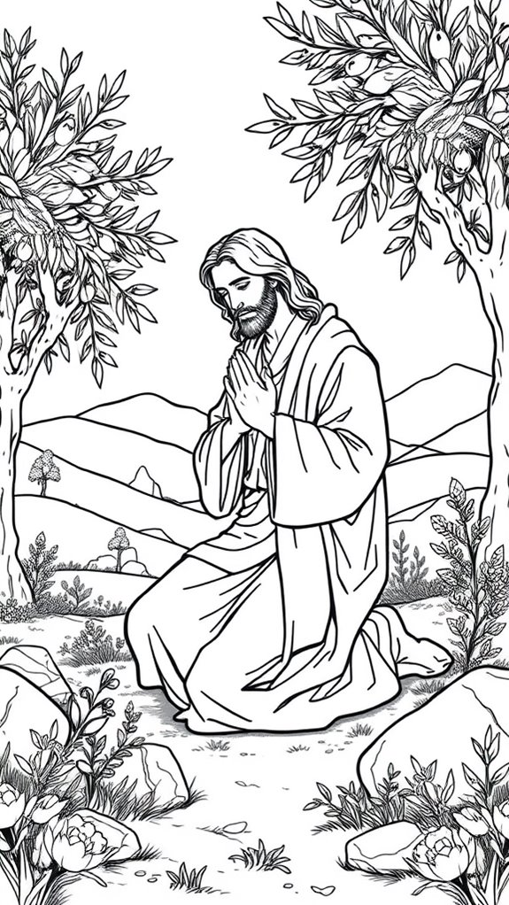 jesus praying in garden