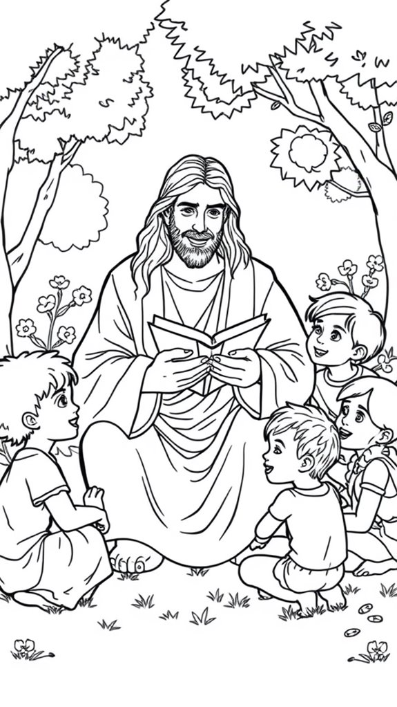 jesus reading to children