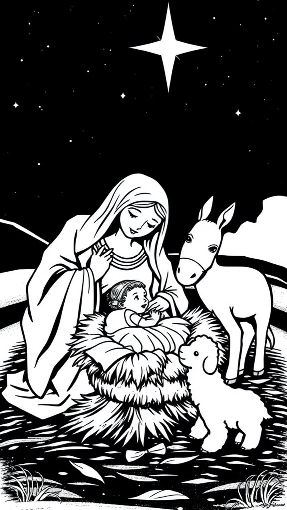 jesus s birth artistic illustration