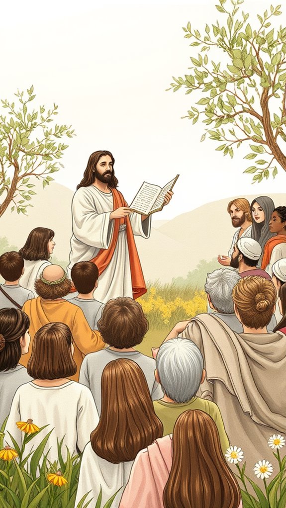 jesus teaches the beatitudes