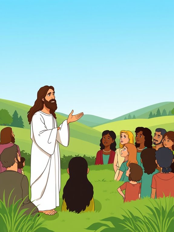 jesus teaching illustration graphic