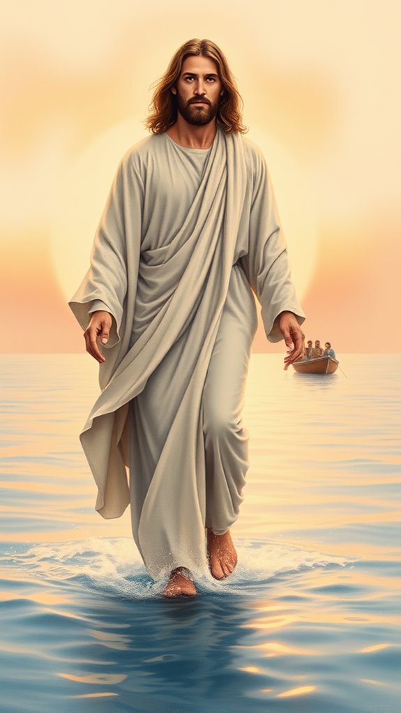 jesus walking on water