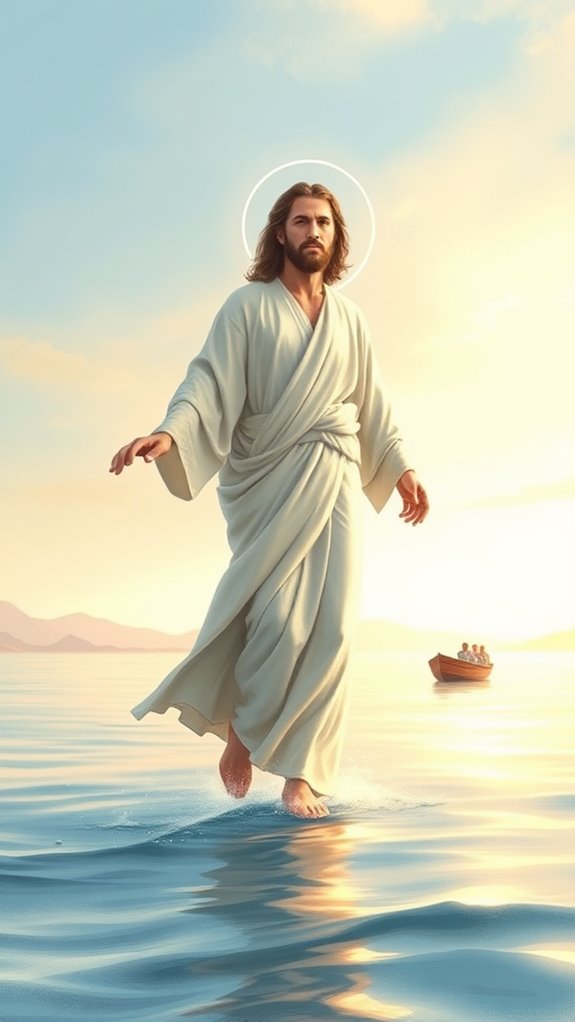 jesus walking on water